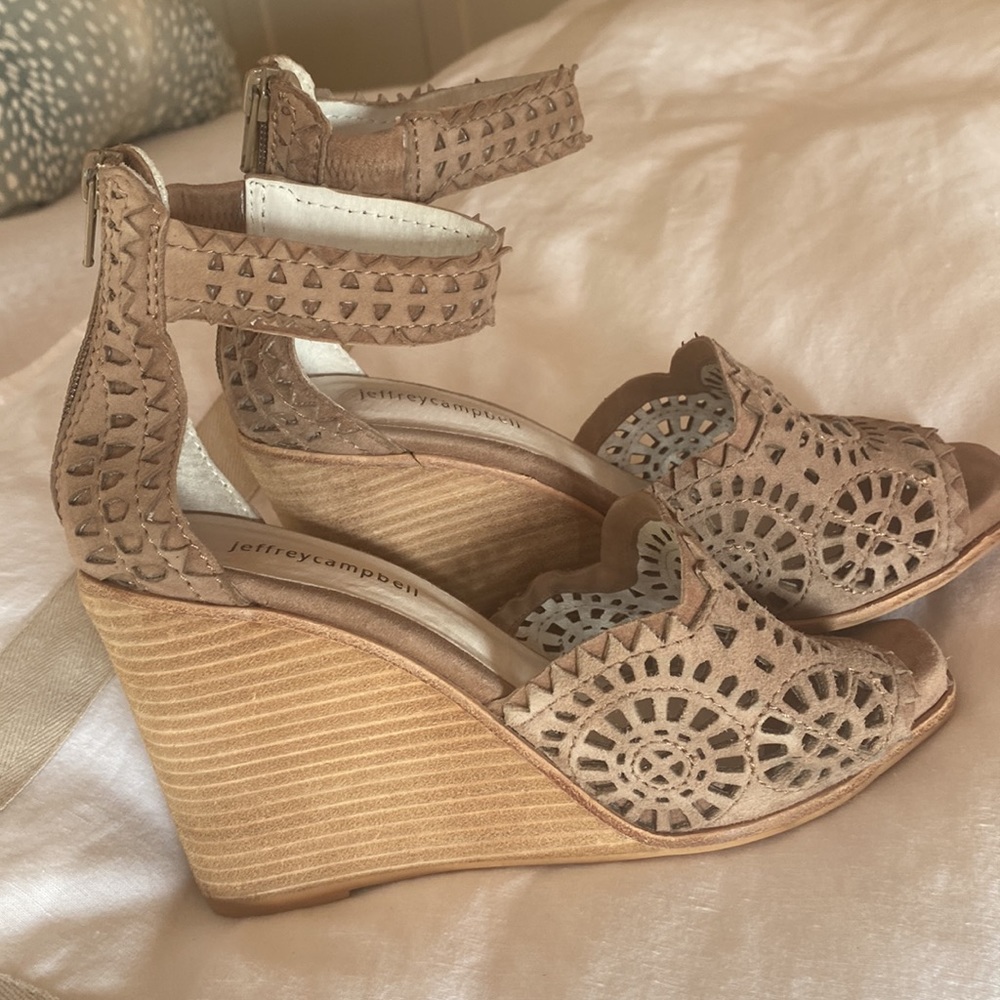 Jeffrey Campbell Del Sol suede sandals